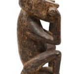 Monkey figure - Wood - Baule - Ivory Coast