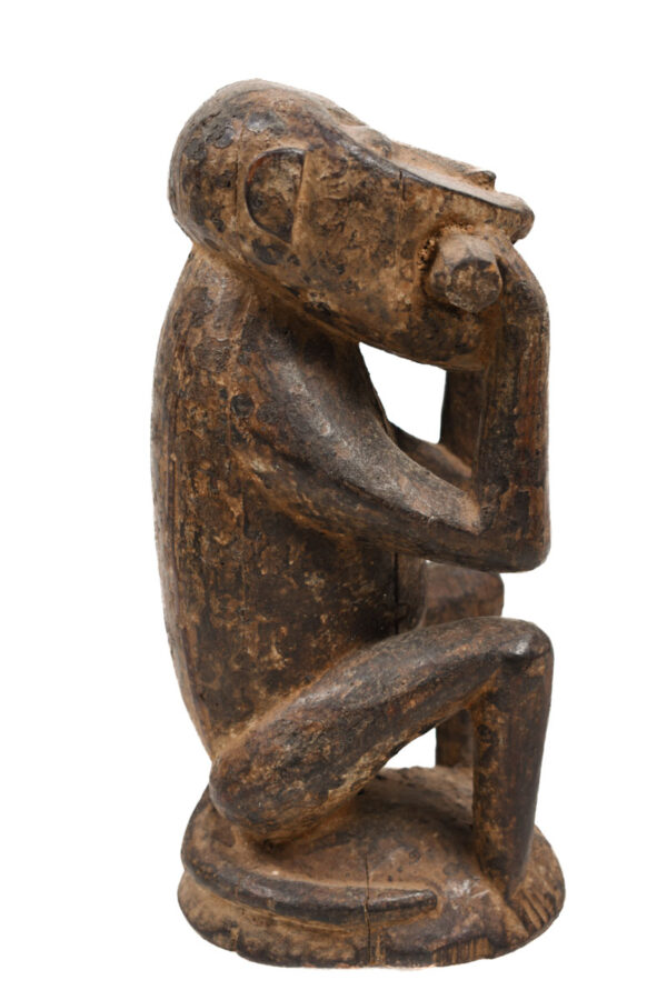 Monkey figure - Wood - Baule - Ivory Coast