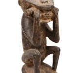 Monkey figure - Wood - Baule - Ivory Coast