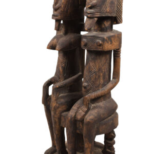 Seated couple - Wood - Dogon - Mali