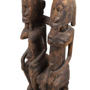 Seated couple - Wood - Dogon - Mali