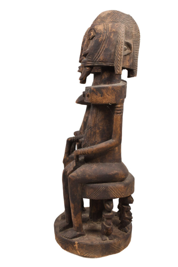 Seated couple - Wood - Dogon - Mali
