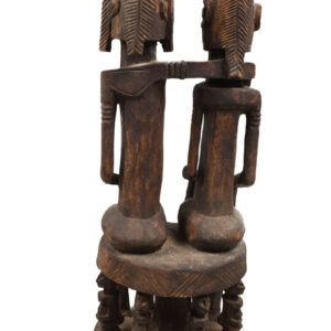Seated couple - Wood - Dogon - Mali