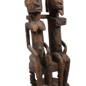 Seated couple - Wood - Dogon - Mali