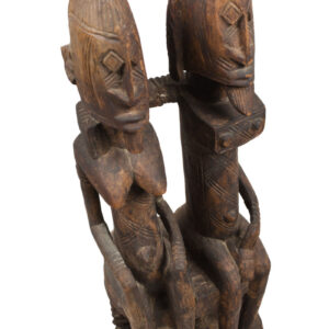 Seated couple - Wood - Dogon - Mali