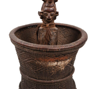 Divination Bowl - Wood, Rattan - Yaka - Congo