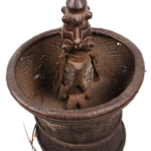 Divination Bowl - Wood, Rattan - Yaka - Congo