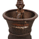 Divination Bowl - Wood, Rattan - Yaka - Congo