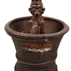 Divination Bowl - Wood, Rattan - Yaka - Congo