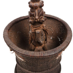Divination Bowl - Wood, Rattan - Yaka - Congo