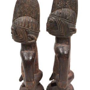 Ibeji Twin male Figures - Wood - Ibodan - Yoruba - Nigeria