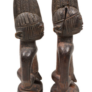 Ibeji Twin male Figures - Wood - Ibodan - Yoruba - Nigeria