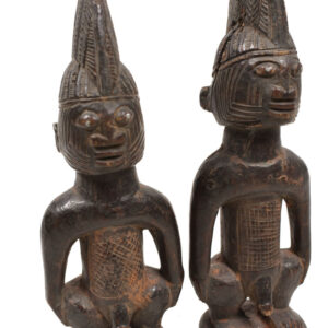 Ibeji Twin male Figures - Wood - Ibodan - Yoruba - Nigeria