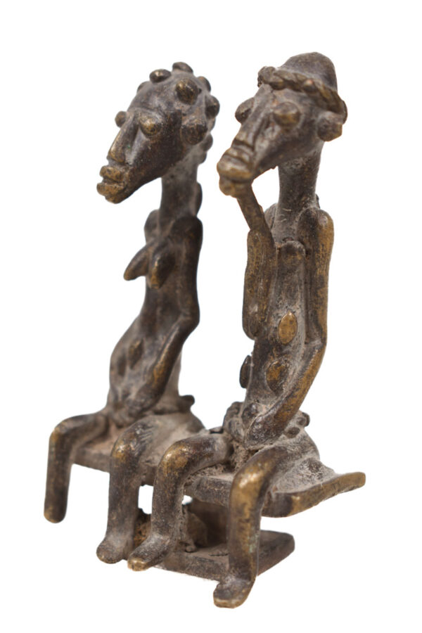 Ancestor couple - Bronze - Dogon - Mali