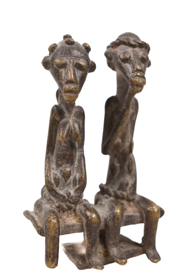 Ancestor couple - Bronze - Dogon - Mali