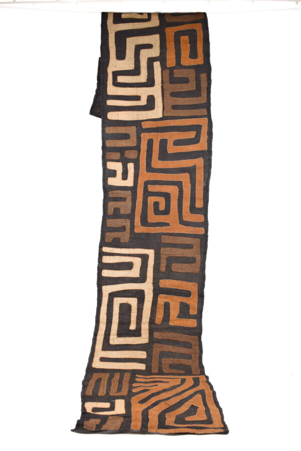 Textile - Cloth - Shoowa-Kuba - DR Congo 280 cm