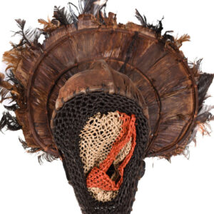 Chihongo Mask - Feathers, Wood - Chokwe - DR Congo