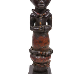 Ancestor Figure - Wood, Leather, Beads - Pare - Tanzania