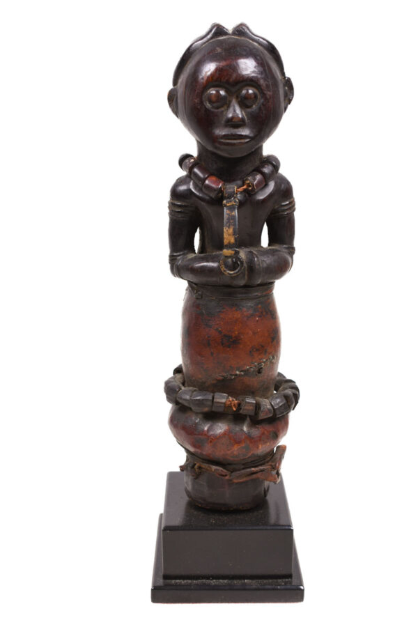 Ancestor Figure - Wood, Leather, Beads - Pare - Tanzania