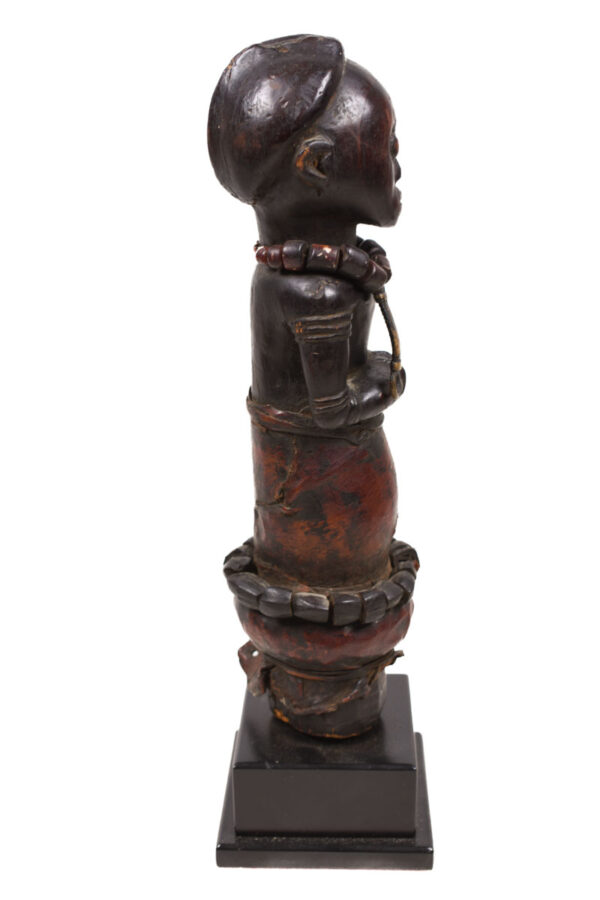 Ancestor Figure - Wood, Leather, Beads - Pare - Tanzania