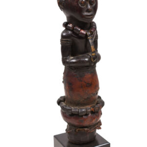Ancestor Figure - Wood, Leather, Beads - Pare - Tanzania