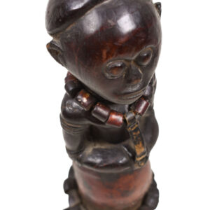 Ancestor Figure - Wood, Leather, Beads - Pare - Tanzania