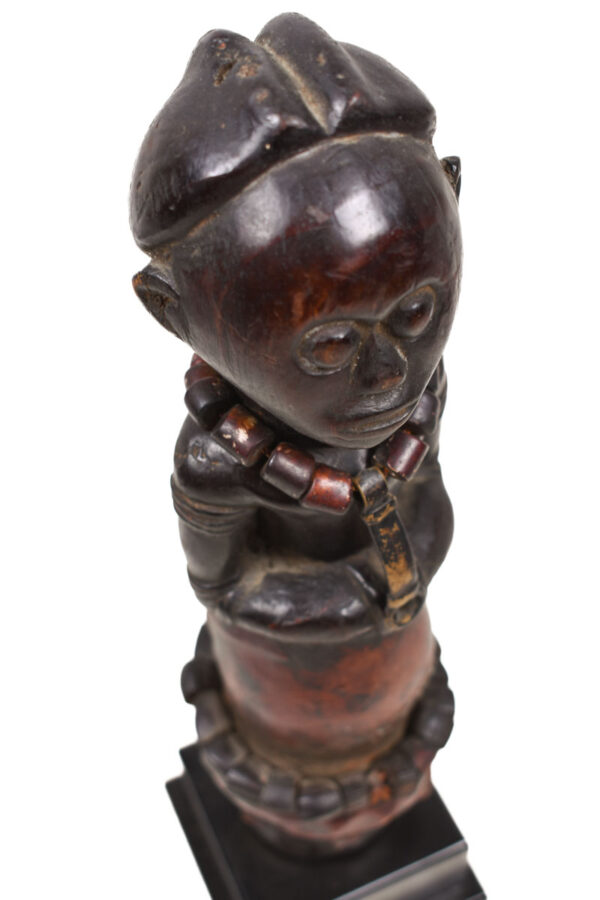 Ancestor Figure - Wood, Leather, Beads - Pare - Tanzania