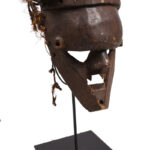Initiation mask - Plant fibre, Wood - Salampasu - Congo