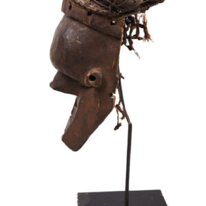 Initiation mask - Plant fibre, Wood - Salampasu - Congo - Image 5