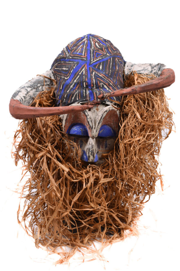 Kakunga mask - Textile, Wood - Yaka - Congo