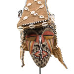 Mask - Beads, Cauris, Plant fibre, Wood - Ngaady A Waash Bushoong - Kuba - Congo
