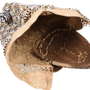 Mask - Beads, Cauris, Plant fibre, Wood - Ngaady A Waash Bushoong - Kuba - Congo