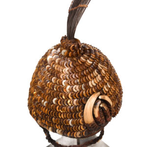 Headdress - Bone, Plant fibre, Buttons - Lega - Congo