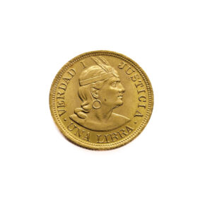 Peru 1 Libra 1917 - Image 2