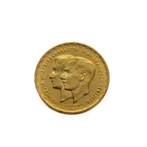 Luxembourg 20 Francs 1953 Charlotte Marriage
