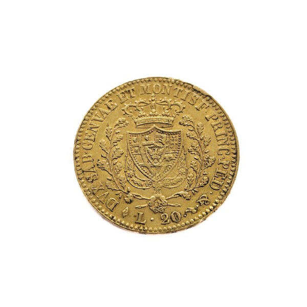 Italy, Sardinia 20 Lire 1822 Carlo Felice