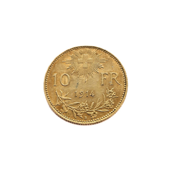 Switzerland 10 Francs 1914 Helvetia