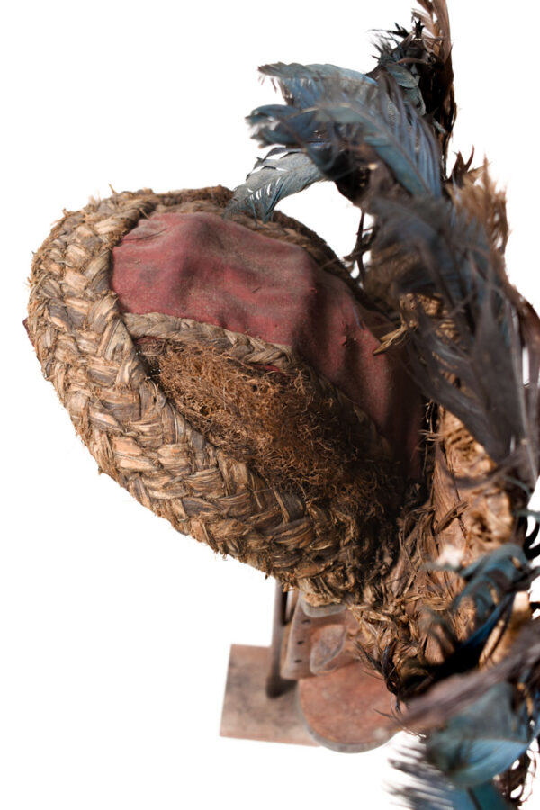 Chihongo Mask - Feathers, Wood - Chokwe - DR Congo