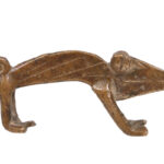 Chameleon Figure - Brass - Bobo - Burkina Faso