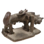 Leopard Figure - Bronze - Edo - Benin