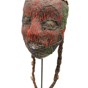 Beaded Mask - Beads, Wood - Bamileke - Grassland of Cameroon