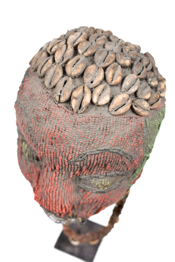 Beaded Mask - Beads, Wood - Bamileke - Grassland of Cameroon