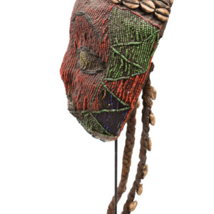 Beaded Mask - Beads, Wood - Bamileke - Grassland of Cameroon