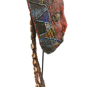 Beaded Mask - Beads, Wood - Bamileke - Grassland of Cameroon