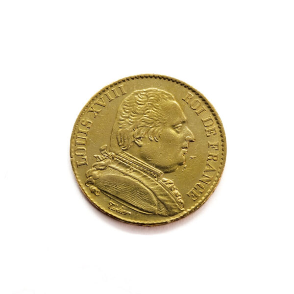 France 20 Francs 1814-A Louis XVIII
