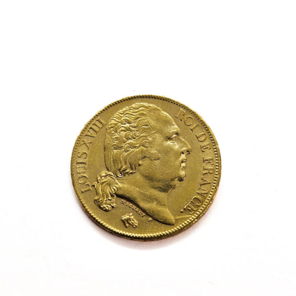 France 20 Francs 1817-A Louis XVIII
