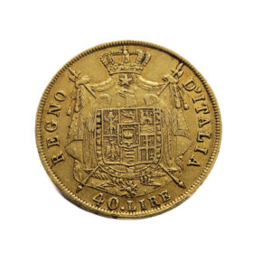 Italy 40 Lire 1813-M Napoleon