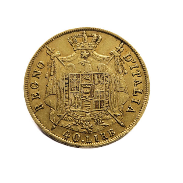 Italy 40 Lire 1813-M Napoleon