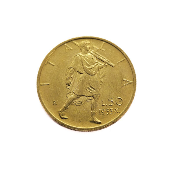 Italy 50 Lire 1933 Vittorio Emanuele III