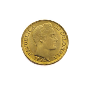 Colombia 5 Peso 1924 Simon Bolivar